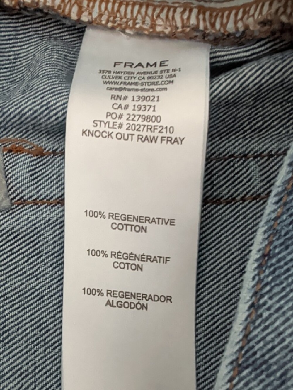 FRAME The Bubble Jeans Sz 32 - Picture 8 of 8